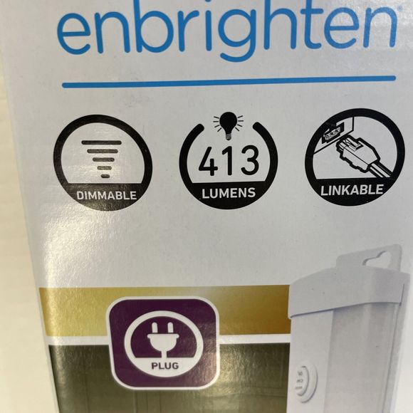 Enbrighten 12" LED Light 3 Settings 413 Lumens Dimmable Linkable 38938 Plug-in - Picture 5 of 12